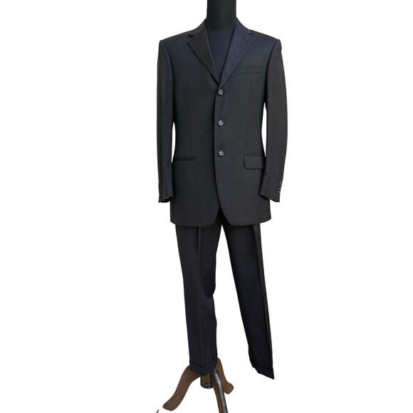 Gritti by Ermenegildo Zegna Classic Gray Tailored Suit 36R US (EU 46R) - Picture 1 of 11